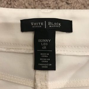 White House Black Market Pants - WHBM skinny leg white dress pants. White House Black Market Pants - WHBM skinny leg white dress pants.